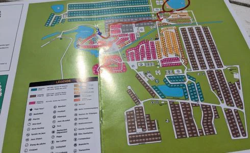 Carte d'un parc résidentiel avec légende.