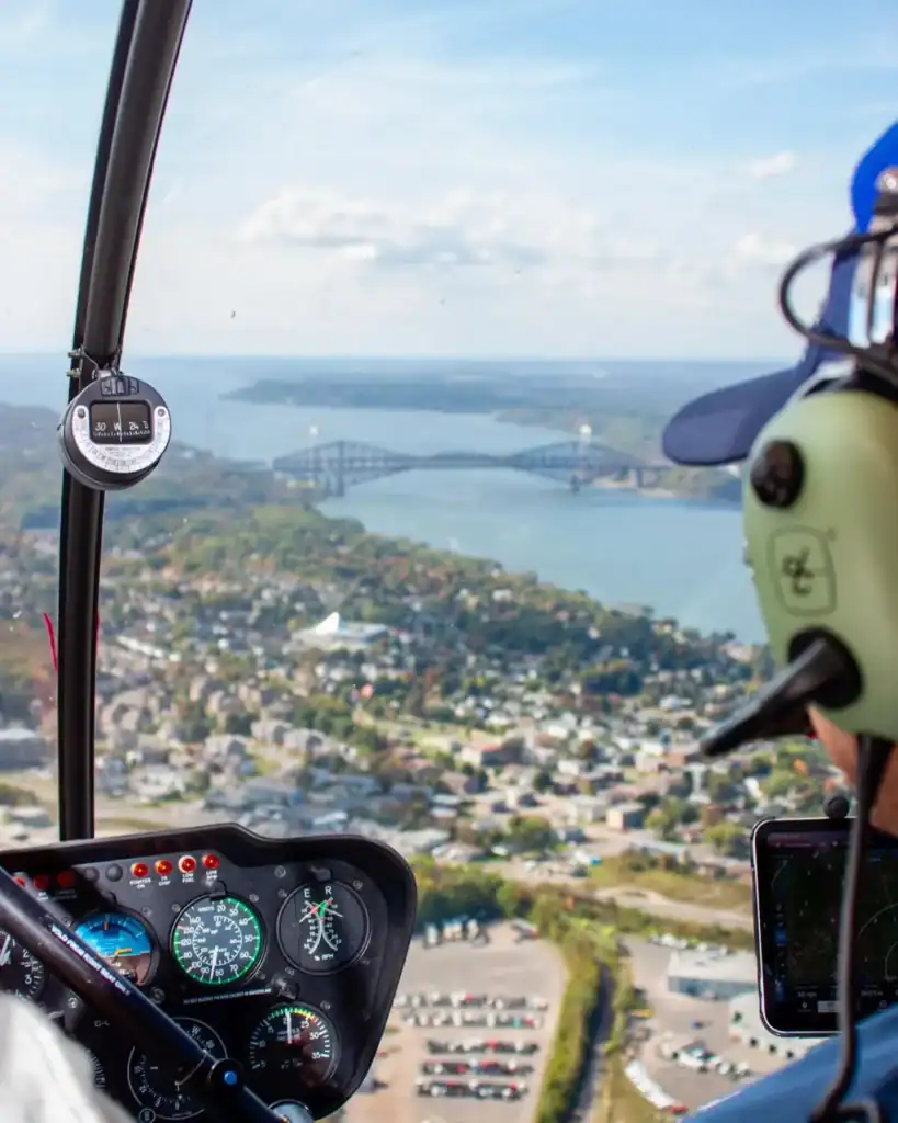 Envolée en hélicoptère