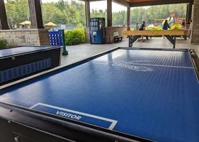 Table d'air hockey en extérieur