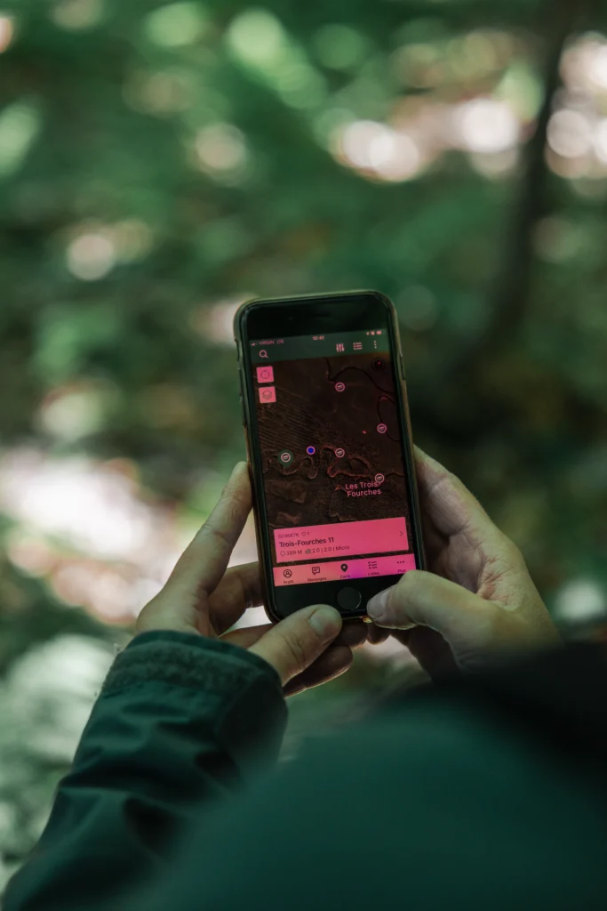 Sentiers du secteur des Trois-Fourches (géocaching - la chasse aux trésors)